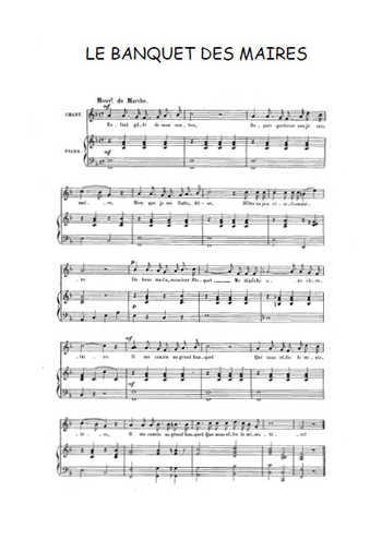 Le Banquet des Maires - Chansons du chat noir